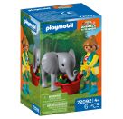 PLAYMOBIL 72092 Zoo: Elefantenbaby und Pflegerin
