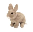 Teddy Hermann Hase sitzend grau 20 cm