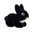 Teddy Hermann Hase sitzend schwarz 17 cm