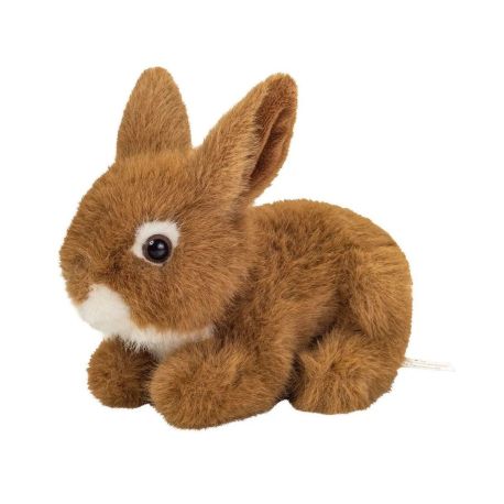 Teddy Hermann Hase sitzend braun 17 cm