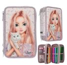 TOPModel 3-fa Federtasche Blo