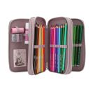 TOPModel 3-fa Federtasche Blo