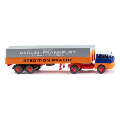 WIKING Pritschensattelzug (Henschel) Spedition Pracht