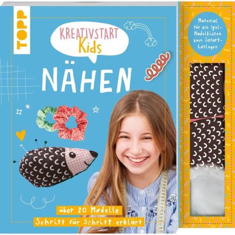 Kreativstart Kids Nähen. Anleitungsbuch und Material