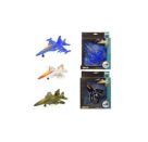 TOITOYS METAL Pull back Flugzeug in Festerkarton, 4-fach sortiert