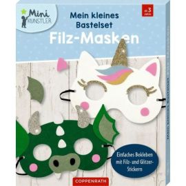Mein kleines Bastelset: Filz-Masken - Einhorn / Drache