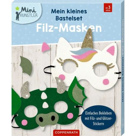 Mein kleines Bastelset: Filz-Masken - Einhorn / Drache