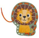 Mein kleines Bastelset: Fädel-Karten - Löwe / Jeep