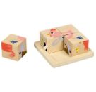 Würfelpuzzle - Bauernhof