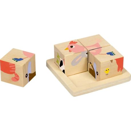 Würfelpuzzle - Bauernhof