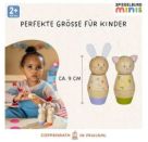 Holz-Schraubklötze - Hase, Hund, Katze, Schwein