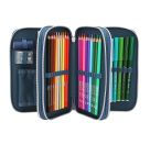 Dino World 3 Fach Federtasche