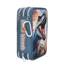 Dino World 3 Fach Federtasche