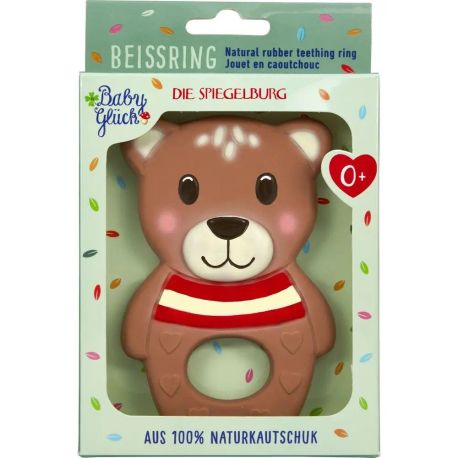 Beißring aus Naturkautschuk - Teddy