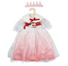 Puppenkleid ''Winterprinzessin Lumi'' mit Krone und Plüsch-Cape, Gr. 28-35 cm