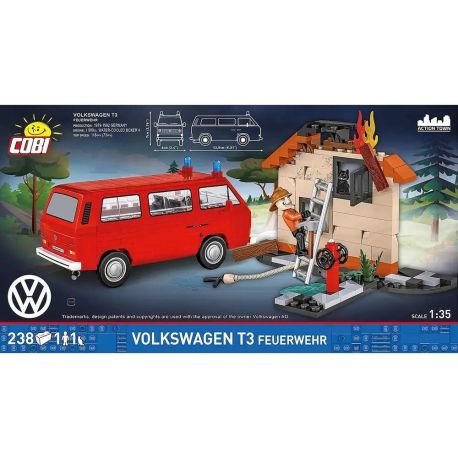 COBI Volkswagen T3 Feuerwehr - Maßstab 1:35