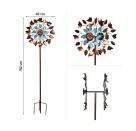 Metal Wind Spinner: Copper Leaf Duett