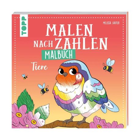 Malen nach Zahlen Malbuch Tiere