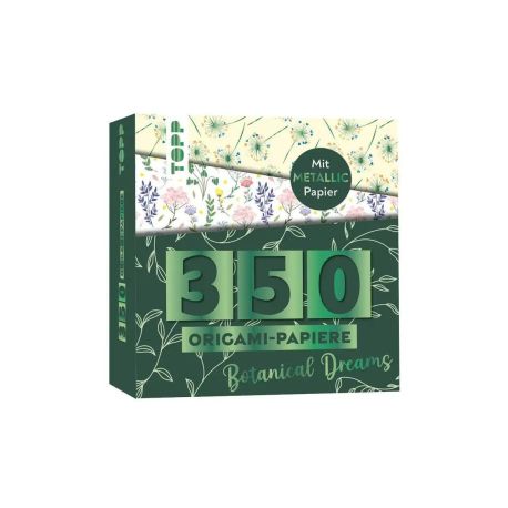 350 Origami-Block Florale Motive