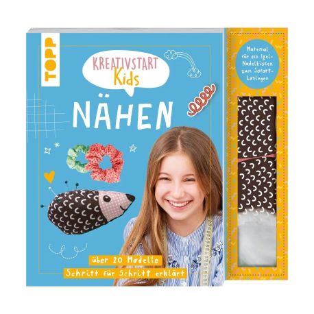 Kreativstart Kids Nähen. Anleitungsbuch und Material