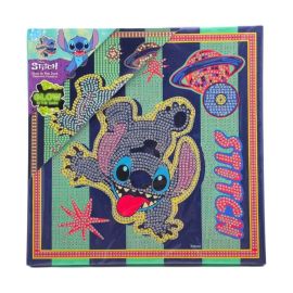 Stitch - Diamantenbild Glow in the Dark mit Rahmen XL