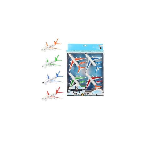 TOITOYS PLANES HELICOPTERS Set Flugzeuge 4St. Rückzug