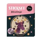 Sticken auf Holzanhängern - Drache / Einhorn