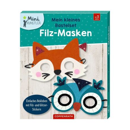 Mein kleines Bastelset: Filz-Masken - Fuchs / Eule