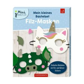 Mein kleines Bastelset: Filz-Masken - Einhorn / Drache