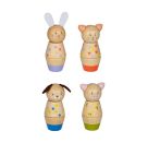 Holz-Schraubklötze - Hase, Hund, Katze, Schwein