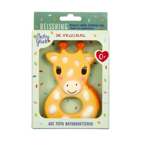 Beißring aus Naturkautschuk - Giraffe