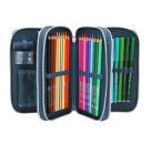 Dino World 3 Fach Federtasche