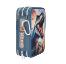 Dino World 3 Fach Federtasche