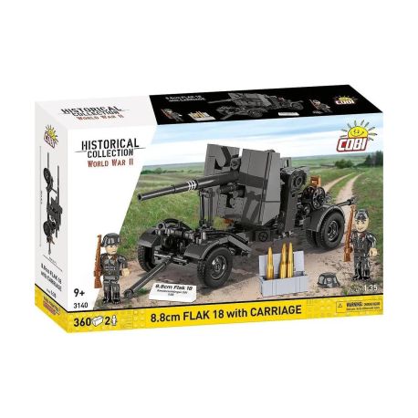 COBI WWII 8.8CM FLAK 18 mit Lafette - Maßstab 1:35