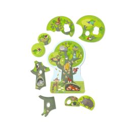 Holzpuzzle Waldtiere, (DE/E/F/NL/IT/ES)