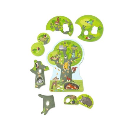 Holzpuzzle Waldtiere, (DE/E/F/NL/IT/ES)