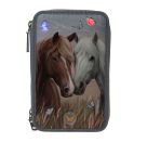 Miss Melody 3 Fach Federtasche LED