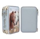 Miss Melody 3 Fach Federtasche LED