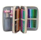 Miss Melody 3 Fach Federtasche LED