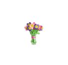 GF-6 Stoffblume Flower for you, 3-fach sortiert Diese farbenfrohe Plüschblume mit lachendem Gesicht bringt sofort