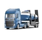 Volvo Lkw mit Boot