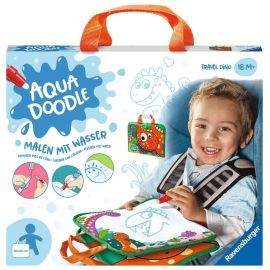 Ravensburger 4566 Aquadoodle Travel Dino - Erstes Malen für unterwegs - Fleckenfreier Malspaß mit Wasser - Reiseset fü