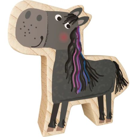 Pferd Mika, schwarz