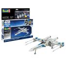 Model Set New Republic X-Wing Fighter, Revell Modellbausatz Star Wars mit Basiszubehör