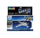 Model Set New Republic X-Wing Fighter, Revell Modellbausatz Star Wars mit Basiszubehör