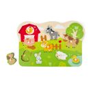 Bauernhof-Steckpuzzle