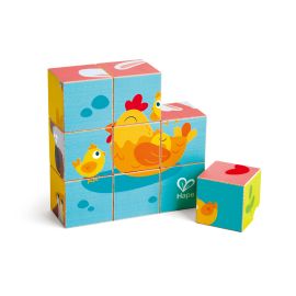 Bauernhoftiere-Blockpuzzle