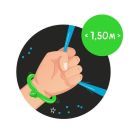 AFDS NE Anti-Stress Armband 2er-Set, 3-fach sortiert Diese coolen Strechy-Armbänder in 2 verschieden