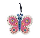 Mein kleines Bastelset: Diamond-Anhänger - Schmetterling / Regenbogen
