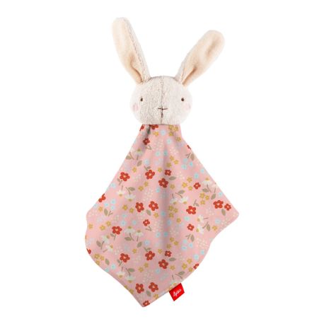 sigikid Schnuffeltuch Hase rosa geblümt - Die Sanften